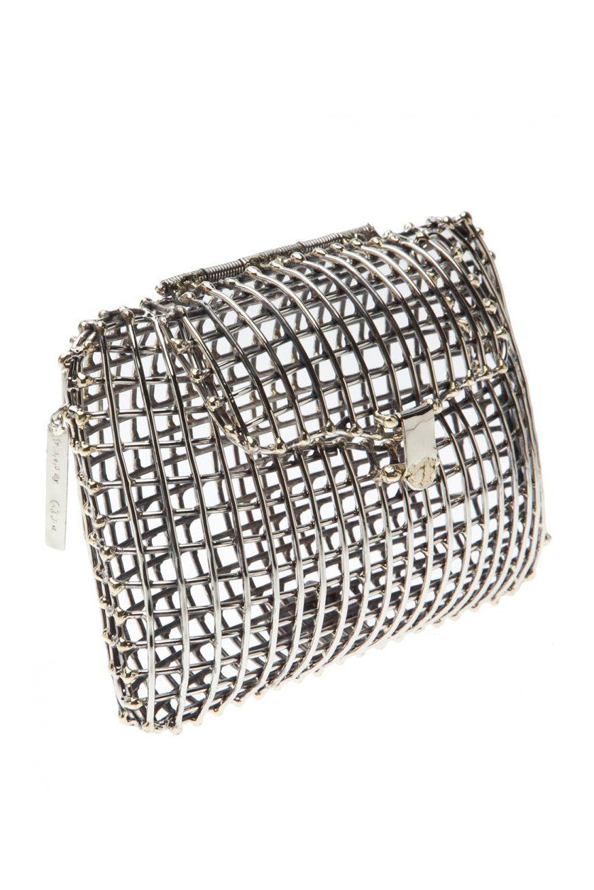 Anndra Neen Antique Brass Cage Clutch Anndra Neen Antique Brass Cage Clutch