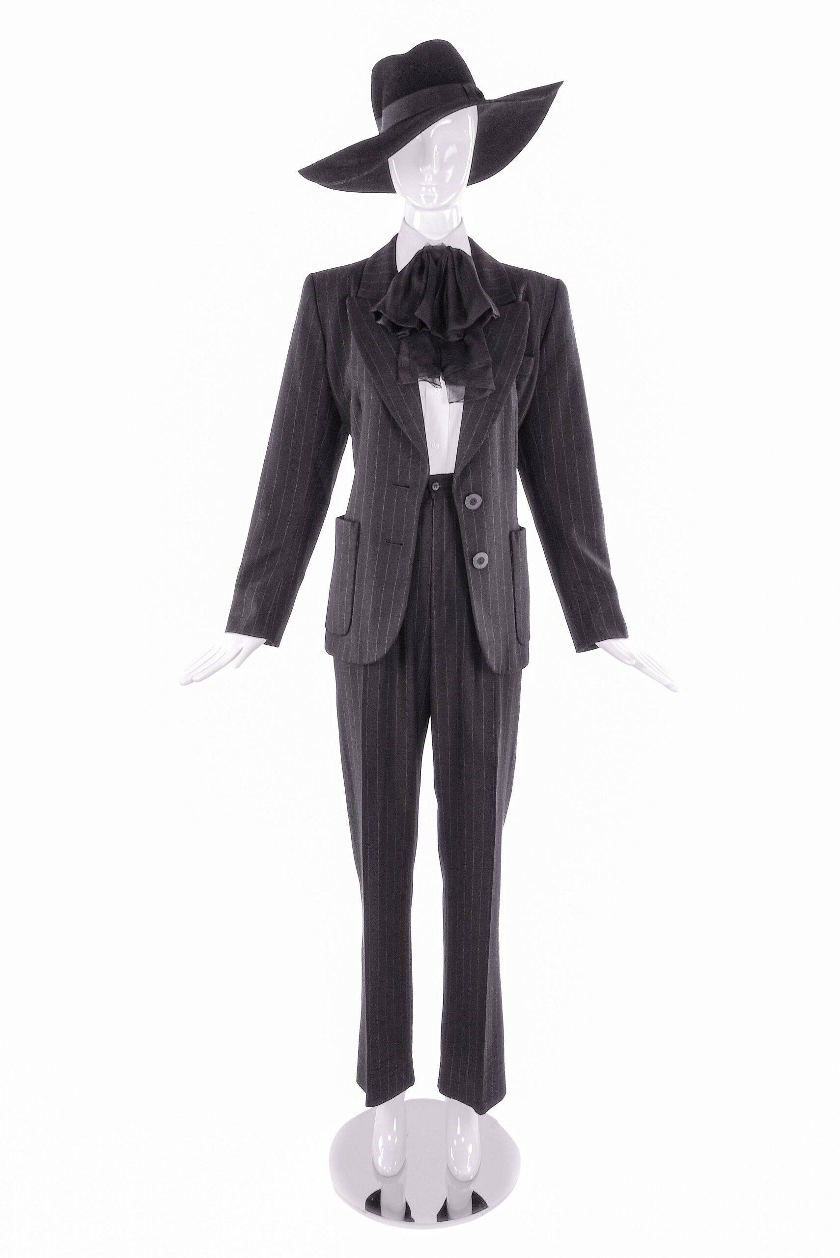 Yves Saint Laurent Black Pin Stripe ‘Le Smoking’ Suit Yves Saint Laurent Black Pin Stripe ‘Le Smoking’ Suit