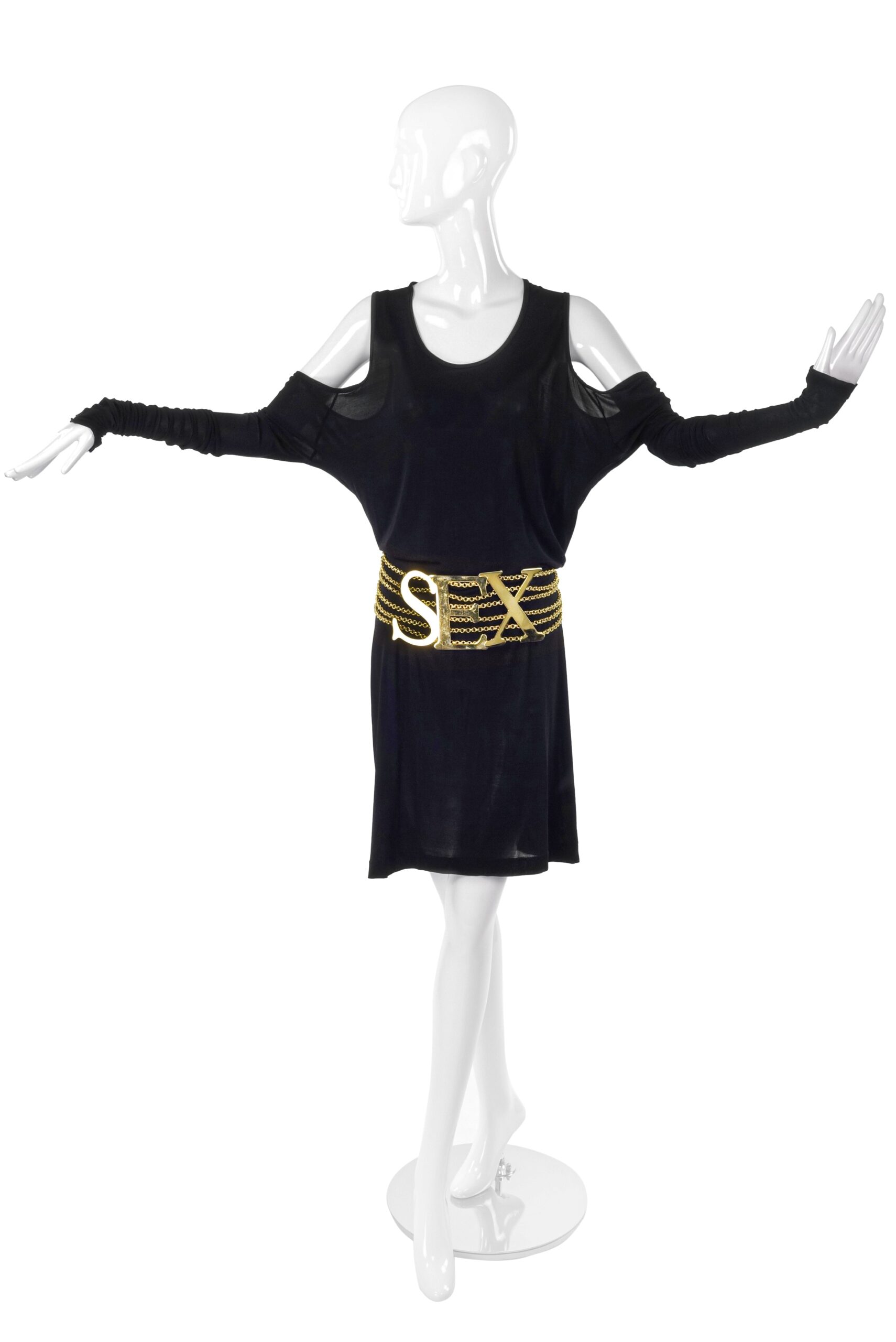 Dolce & Gabbana Jersey Cold Shoulder Cut Out Dress Dolce & Gabbana Jersey Cold Shoulder Cut Out Dress