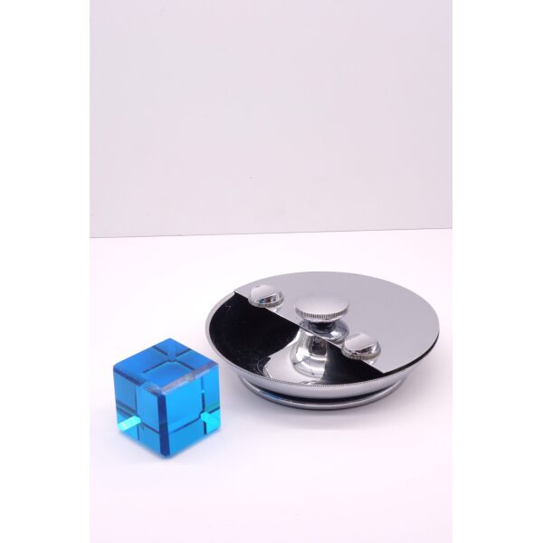 Chrome Vintage Self Cleaning Rotating Ashtray