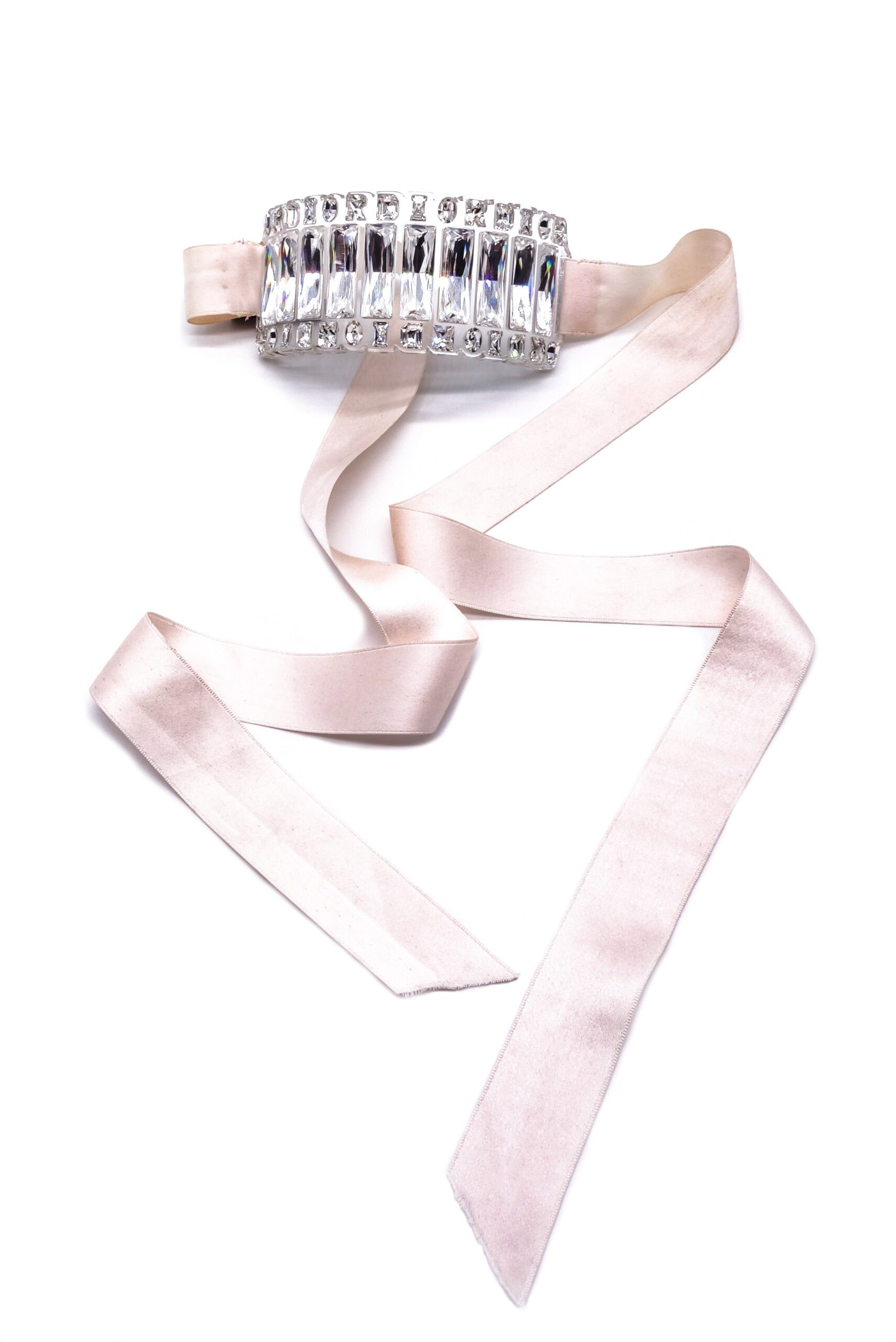 Christian Dior Clear Lucite and Baguette Cut Crystal “Gloria” Choker Necklace SS2004 Christian Dior Clear Lucite and Baguette Cut Crystal “Gloria” Choker Necklace SS2004