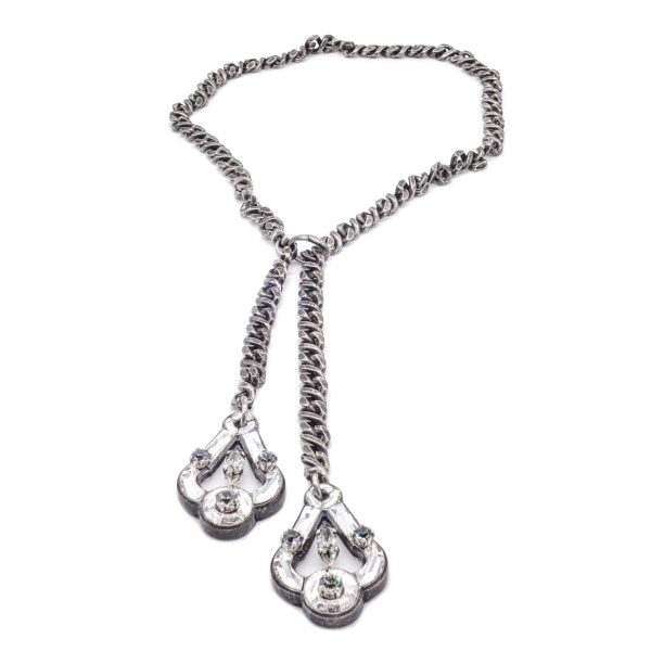 Lanvin Bolo Necklace with Small Mirror Pendants FW2010