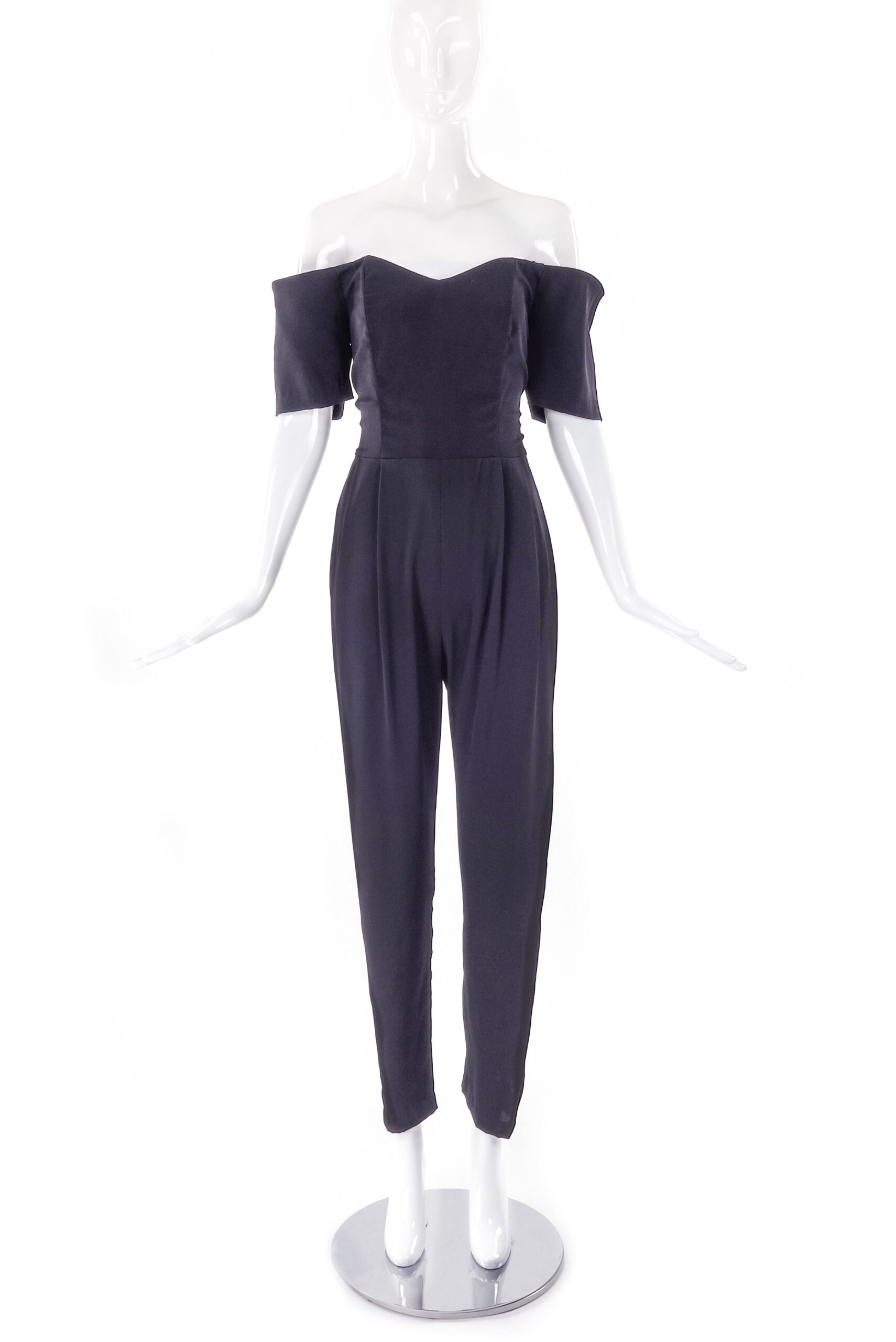Vintage off the Shoulder Silk Jumpsuit with Boning Vintage off the Shoulder Silk Jumpsuit with Boning