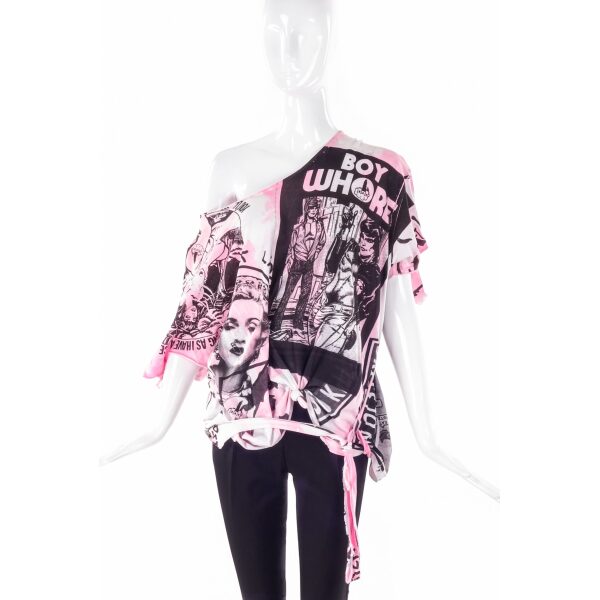 “Eat Lipstick” Punk Deconstructed “Boy Whore” T-shirt
