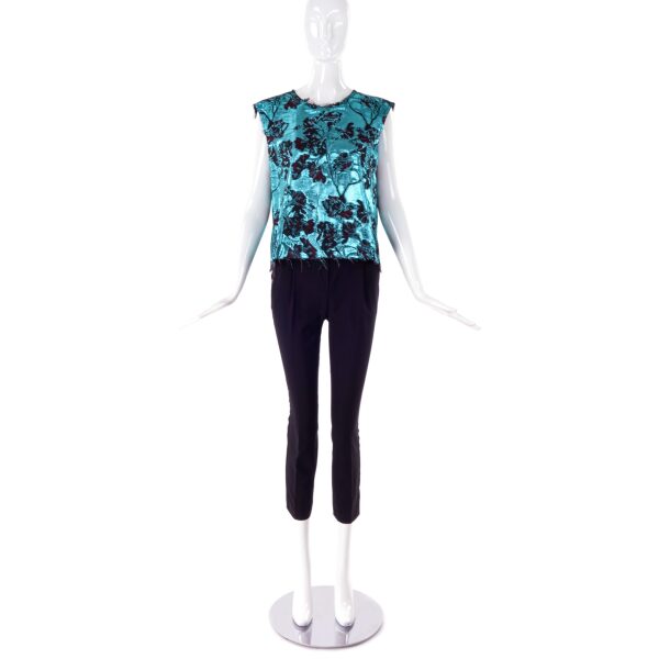 Marques Almeida Metallic Floral Brocade Top