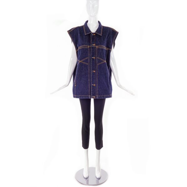 Girbaud Oversized Denim Square Vest