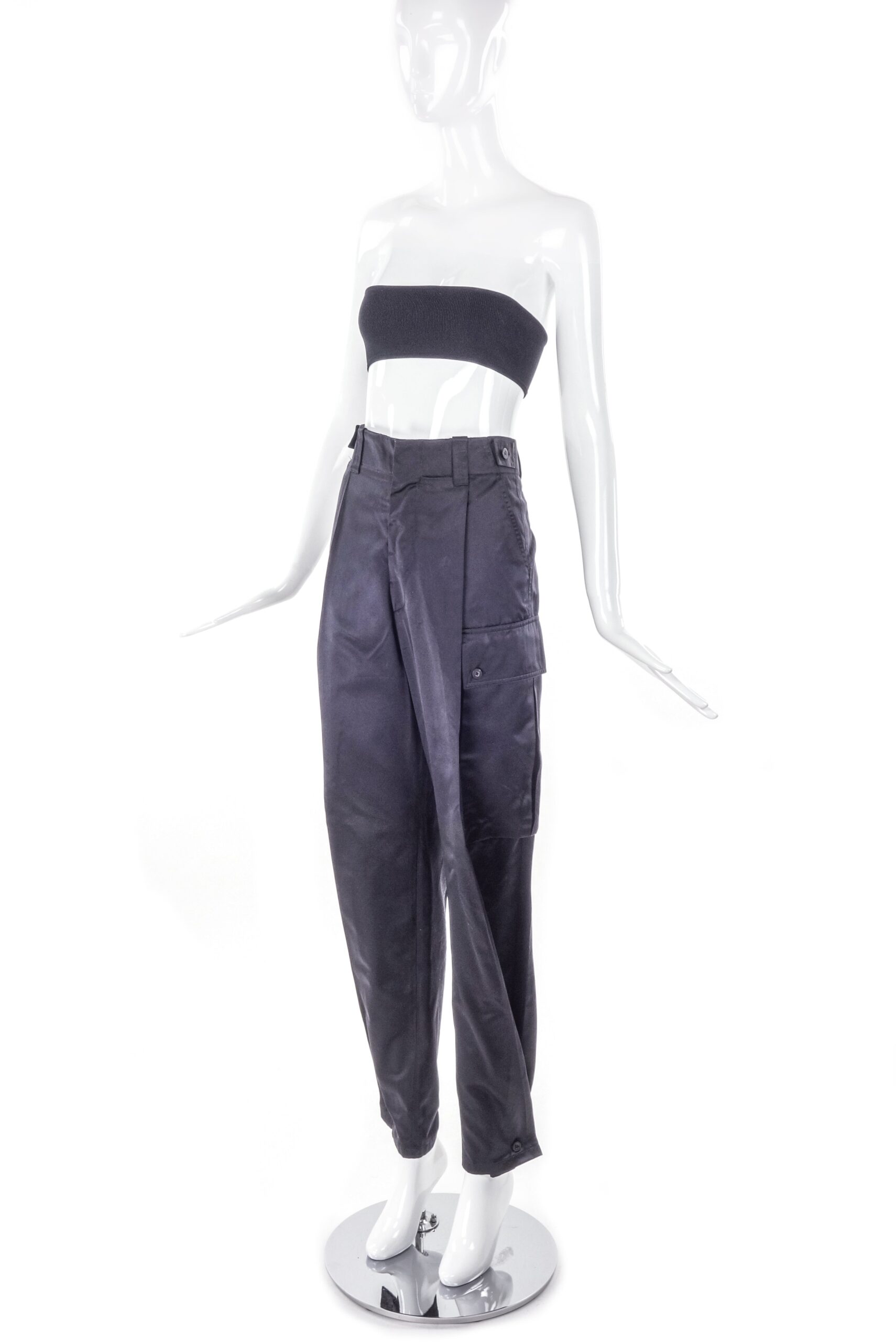 Gucci by Tom Ford Military Cargo Satin Pants SS2001 Gucci by Tom Ford Military Cargo Satin Pants SS2001