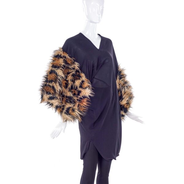 Junya Watanabe Faux Fur Leopard Flintstone Top/Dress