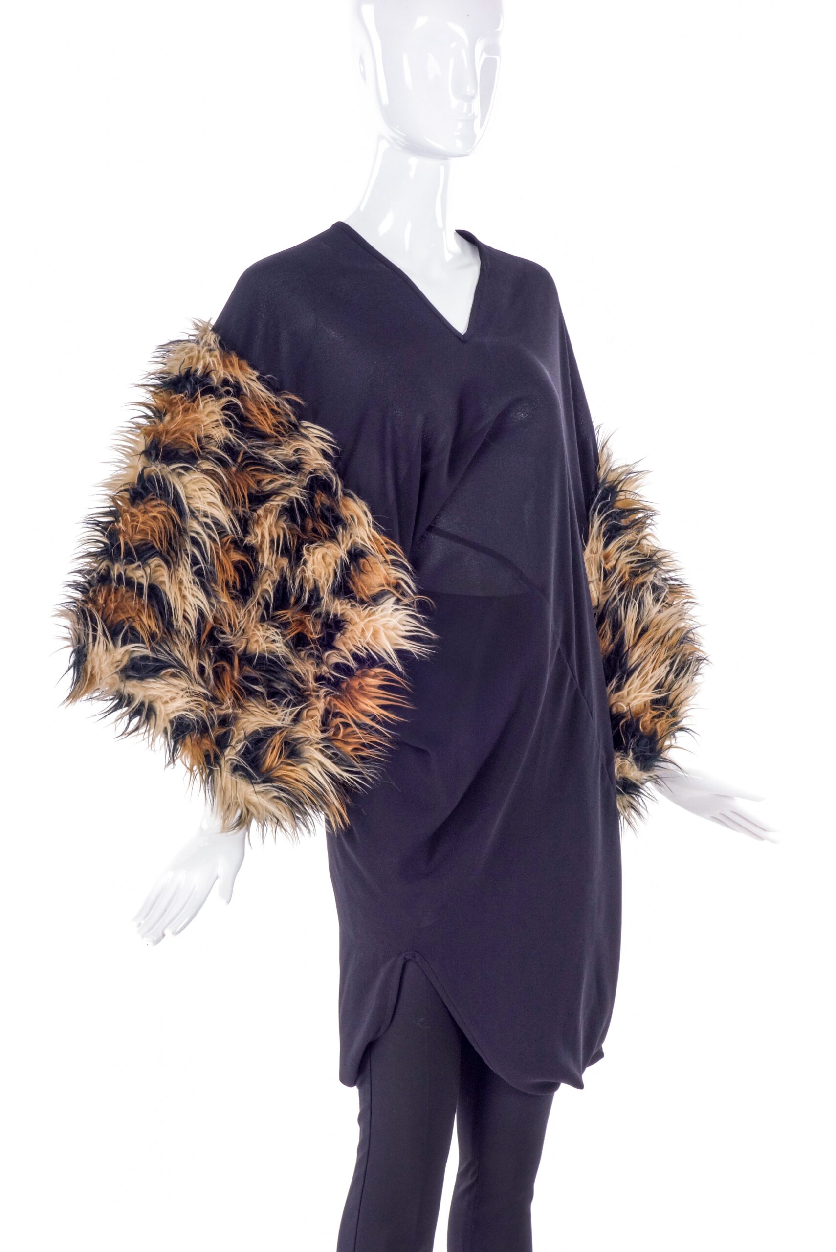 Junya Watanabe Faux Fur Leopard Flintstone Top/Dress Junya Watanabe Faux Fur Leopard Flintstone Top/Dress