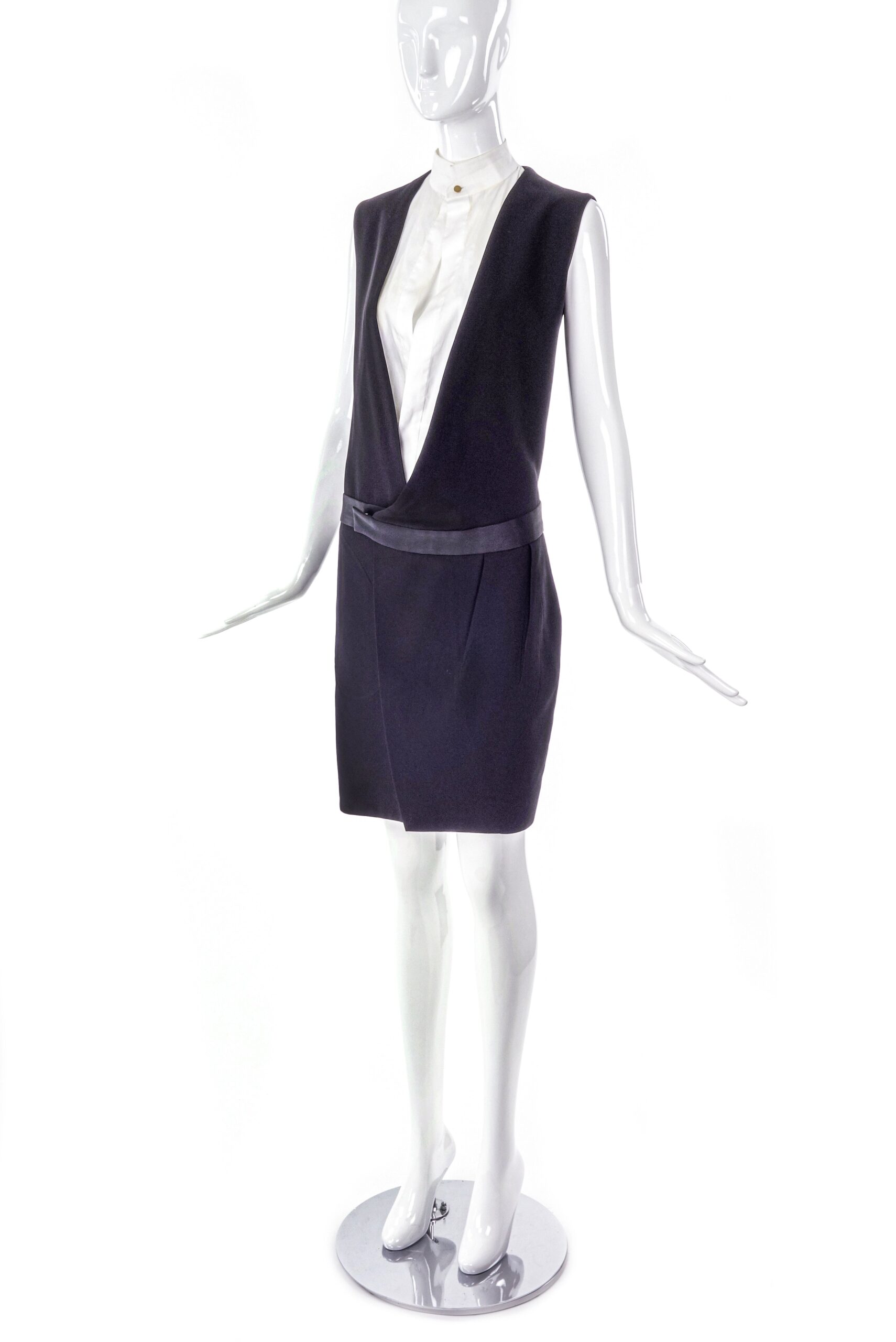 Céline by Phoebe Philo Black and White Tuxedo Dress Céline by Phoebe Philo Black and White Tuxedo Dress