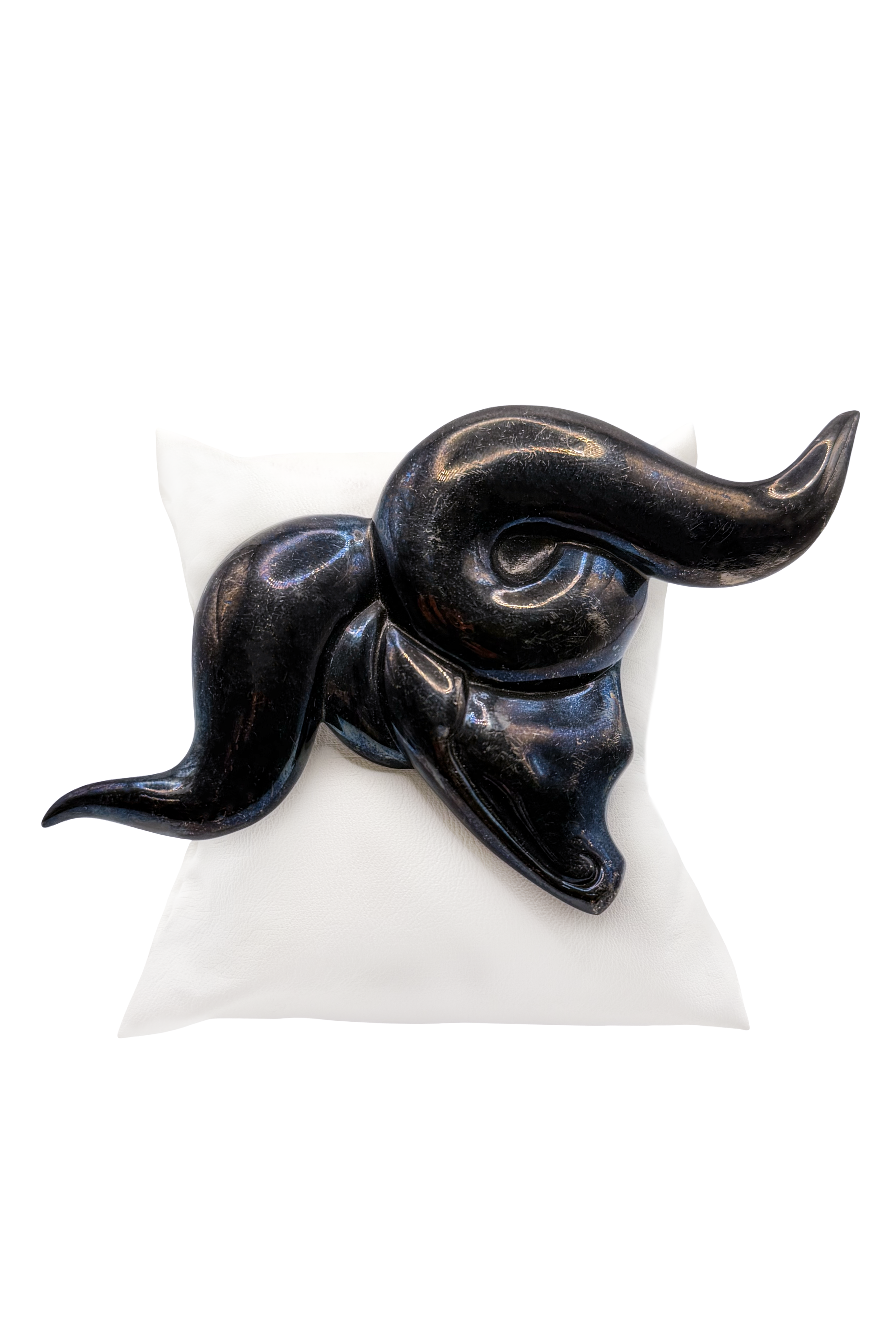 Jean-Louis Scherrer Black and Blue Ram Broach Jean-Louis Scherrer Black and Blue Ram Broach