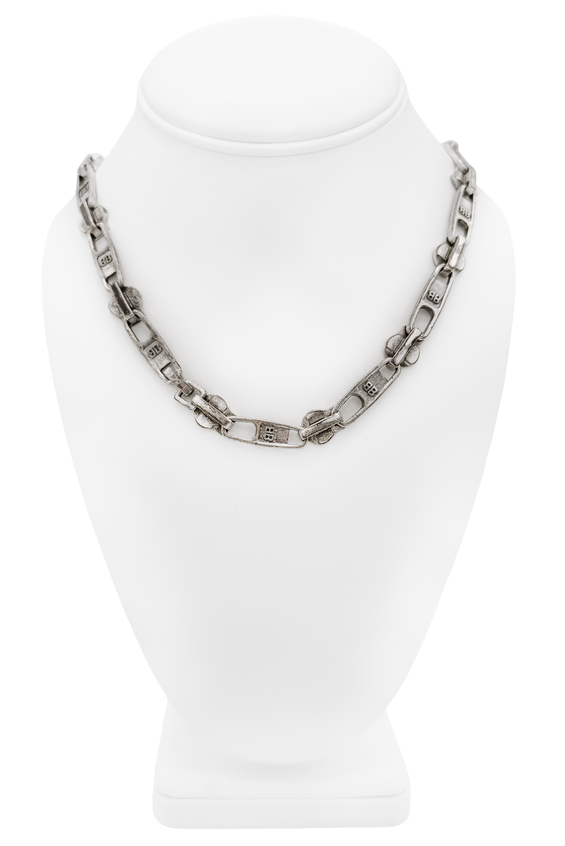 Balenciaga Silver Zipper Chain Link Necklace Balenciaga Silver Zipper Chain Link Necklace