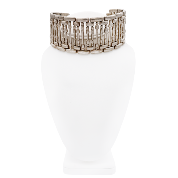 Jean Paul Gaultier Silver Link Collar Necklace
