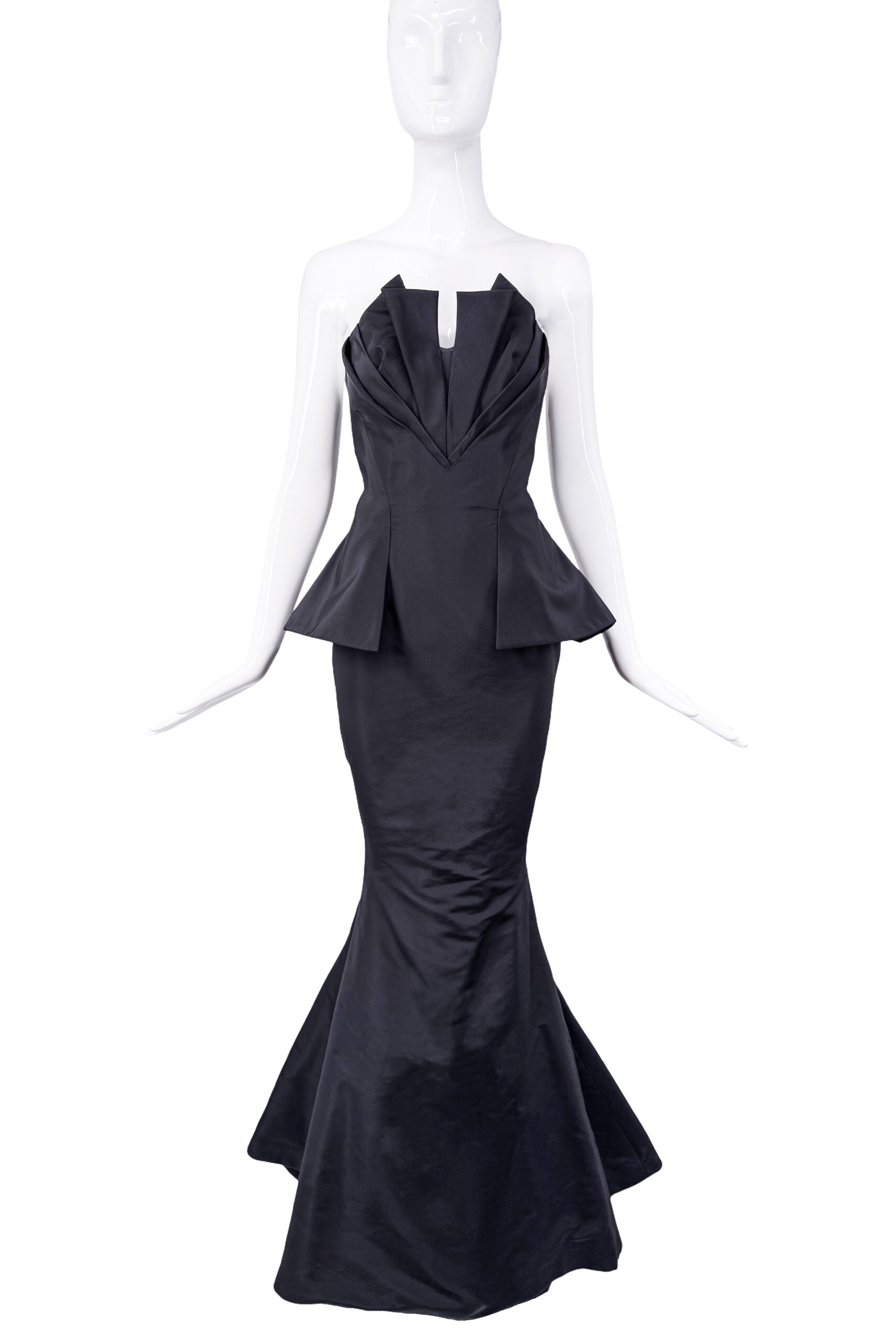 Oscar De La Renta Black Sleeveless Mermaid Bustier Corset Gown Resort 2013 Oscar De La Renta Black Sleeveless Mermaid Bustier Corset Gown Resort 2013