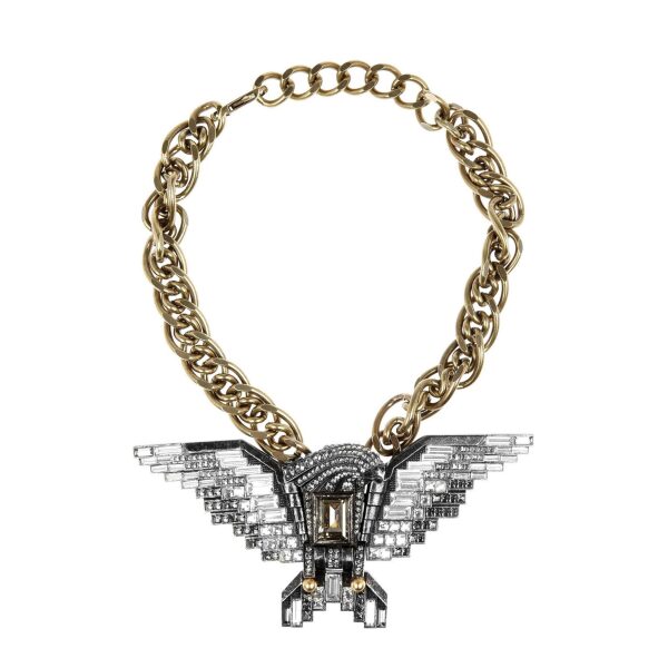 Lanvin Art Deco Eagle Runway / Ad Campaign Necklace SS2012
