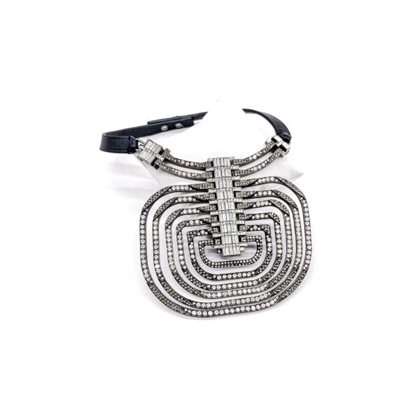 Lanvin Dedale Art Deco Crystal Collar Pendant