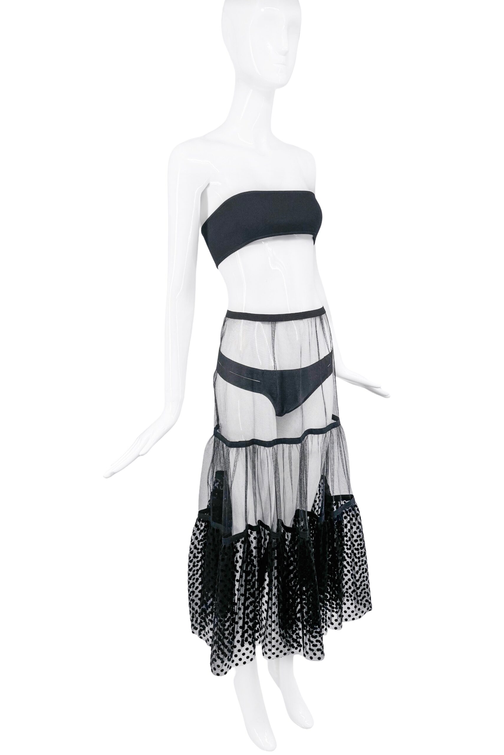 Marc Jacobs Sheer Mesh Polka Dot Maxi Skirt Marc Jacobs Sheer Mesh Polka Dot Maxi Skirt
