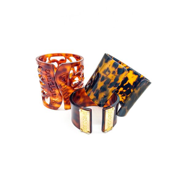 Roberto Cavalli Tortoise Shell Bracelets S/S 2003