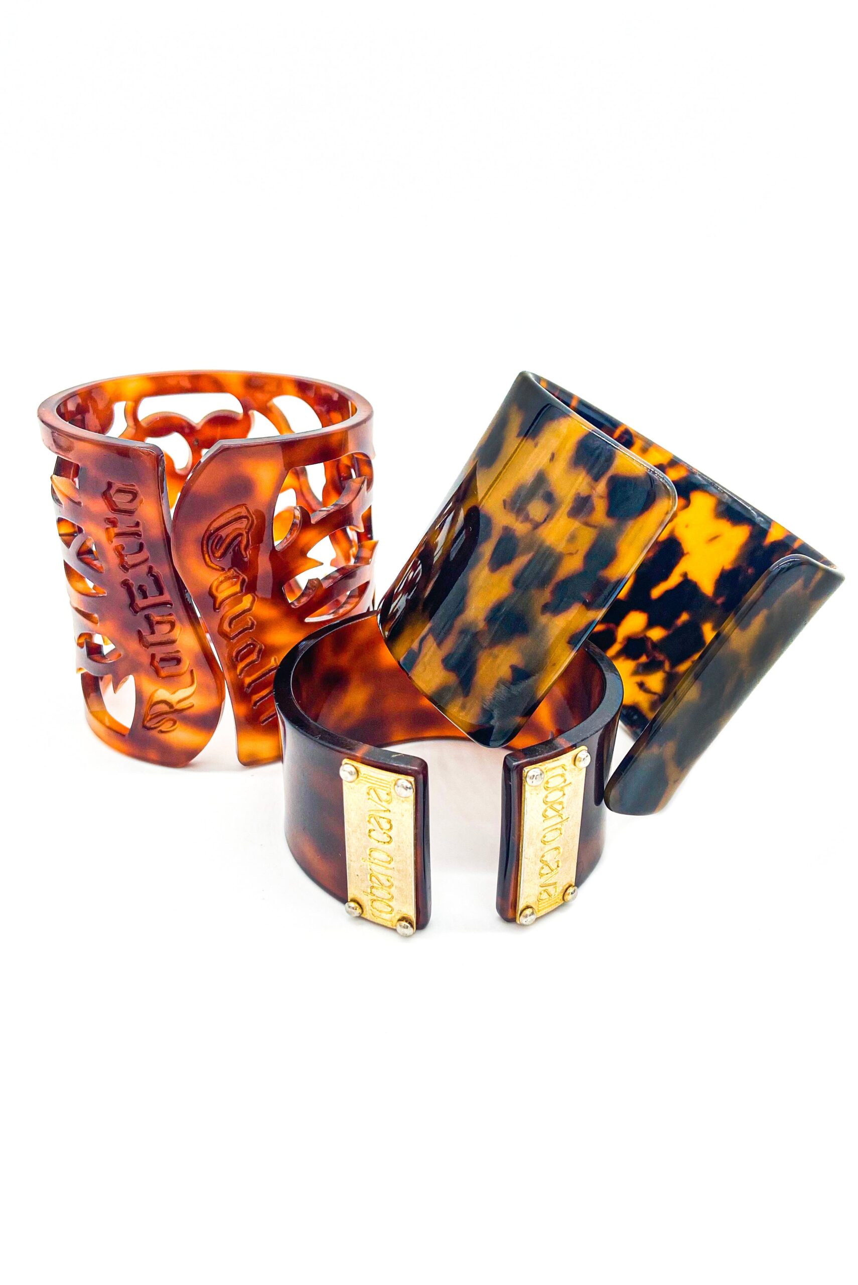 Roberto Cavalli Tortoise Shell Bracelets S/S 2003 Roberto Cavalli Tortoise Shell Bracelets S/S 2003