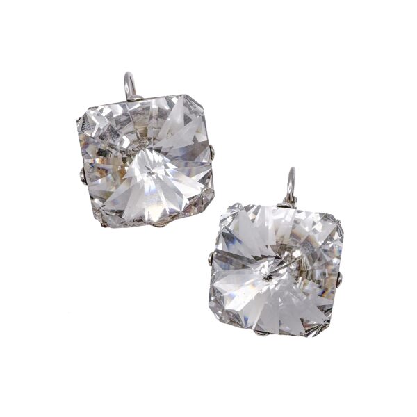 Vintage Crystal Square Drops