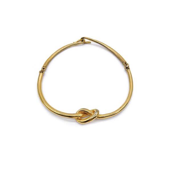 Vintage Gold Choker with Knot Style Detail