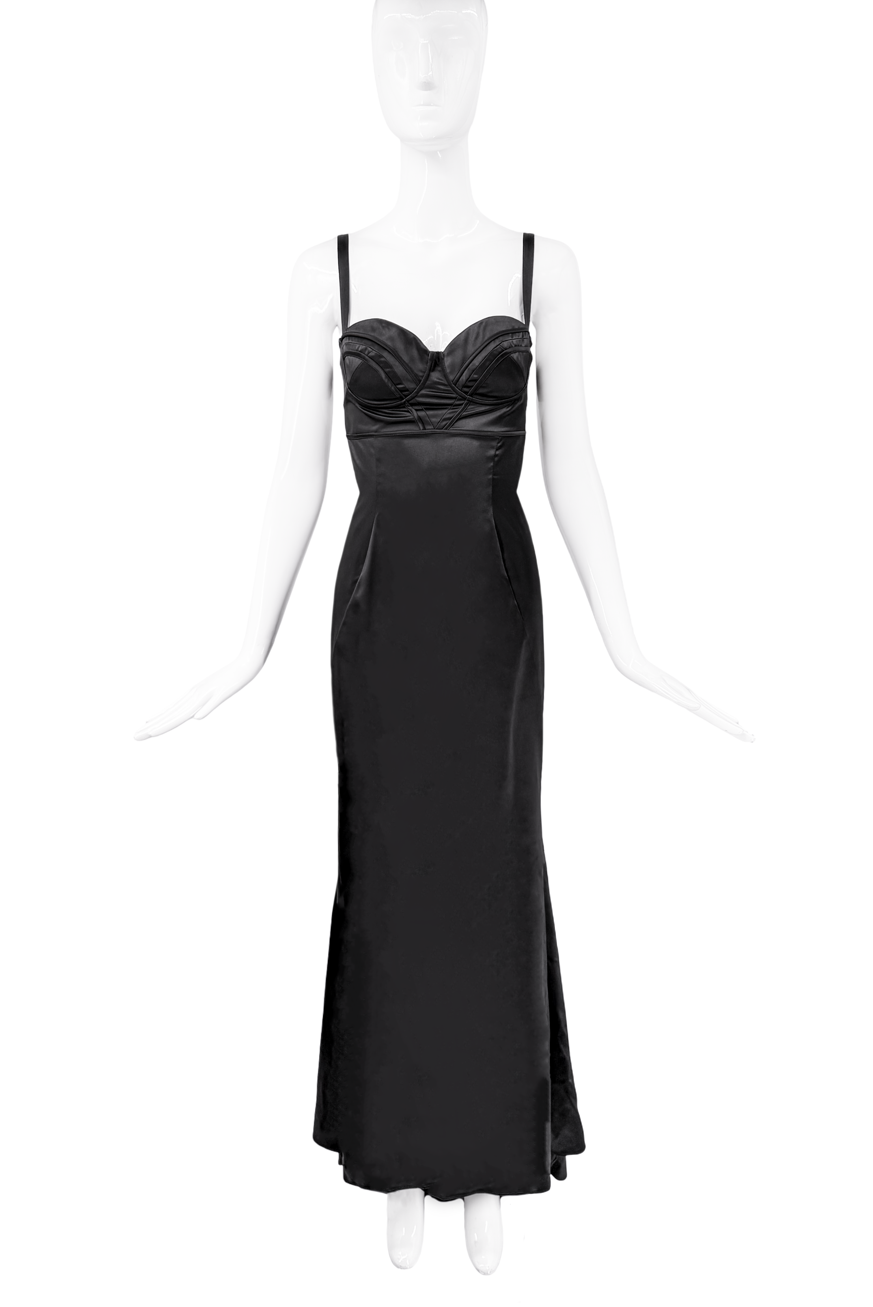 Roberto Cavalli Black Bustier Dress Gown With Corset Roberto Cavalli Black Bustier Dress Gown With Corset