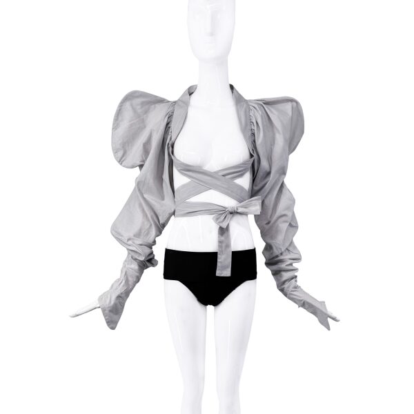 Vivienne Westwood Grey Oversized Puffed Wrap Sleeve