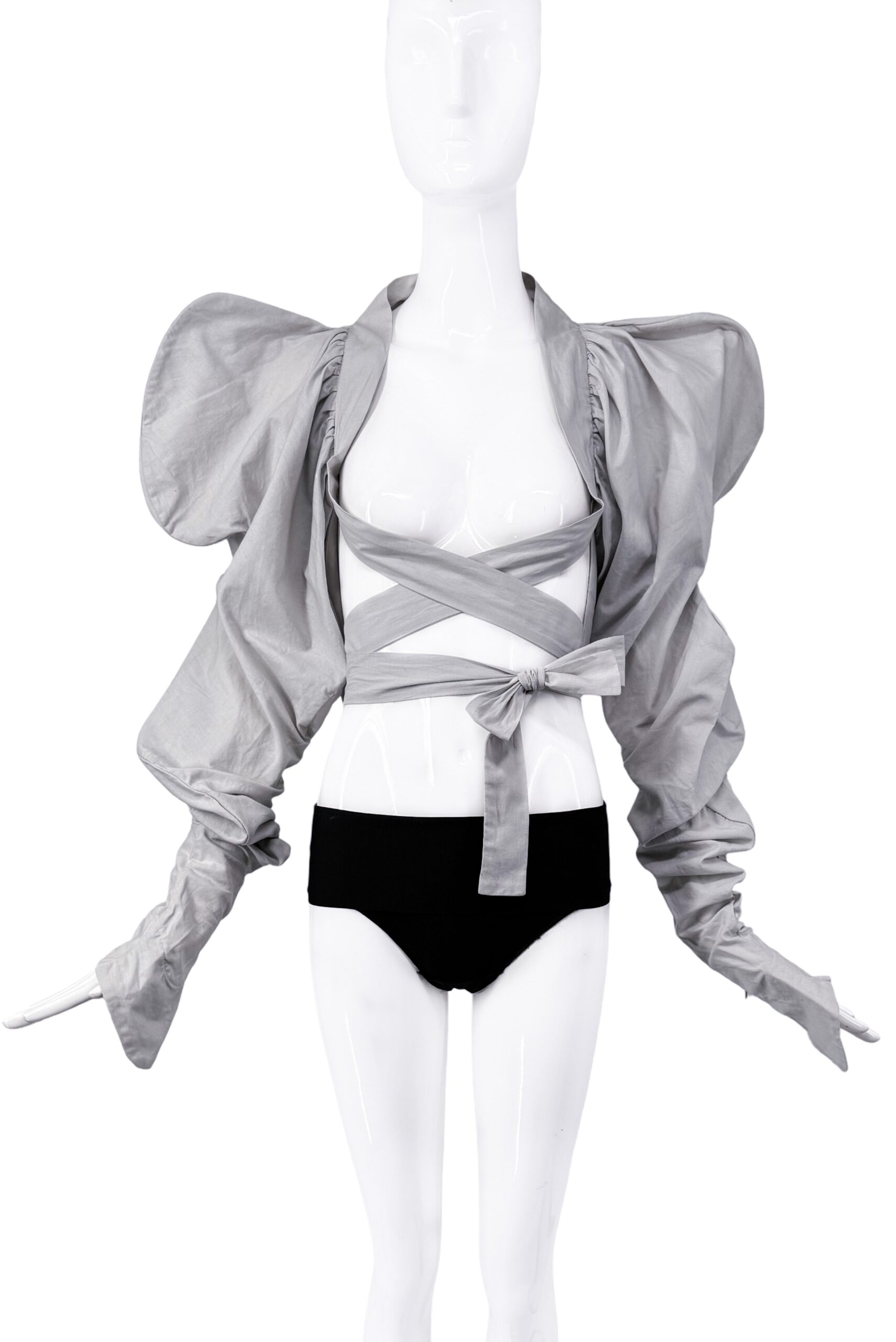 Vivienne Westwood Grey Oversized Puffed Wrap Sleeve Vivienne Westwood Grey Oversized Puffed Wrap Sleeve