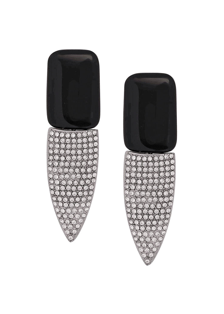Saint Laurent Paris “Le Smoking” Runway Crystal Earrings FW2018 Saint Laurent Paris “Le Smoking” Runway Crystal Earrings FW2018